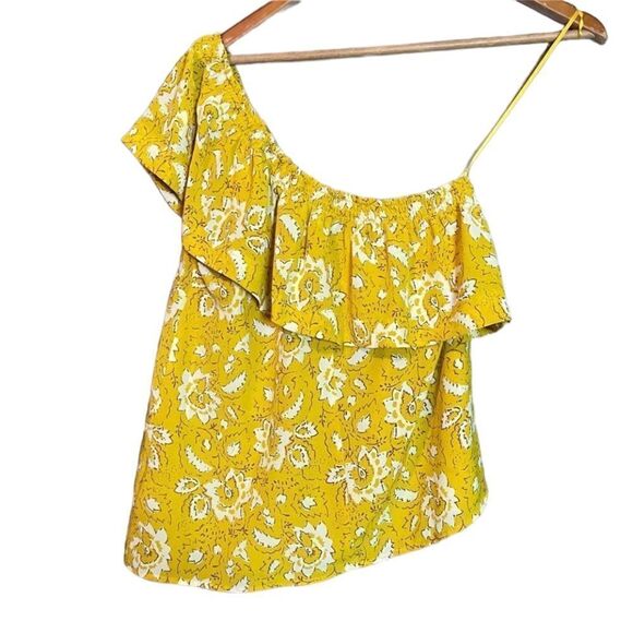 Madewell 100% silk off the shoulder floral shirt - Picture 11 of 15